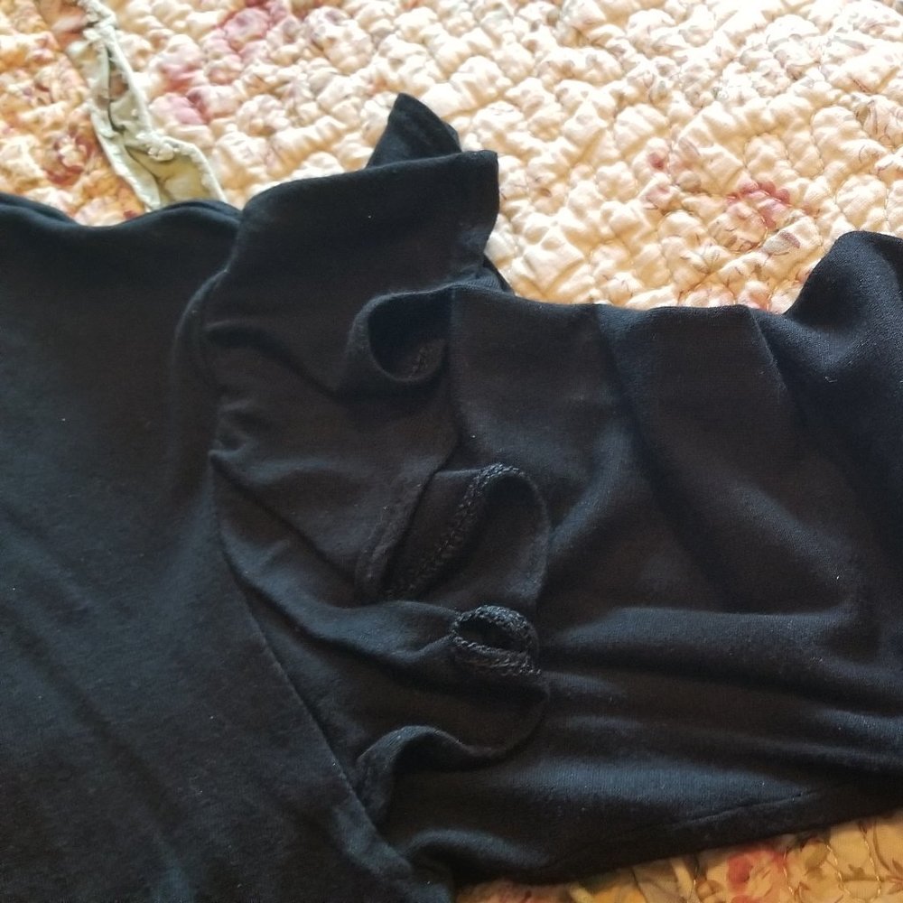 Tee with Ruffle Sleeves - Picture 5 of 5